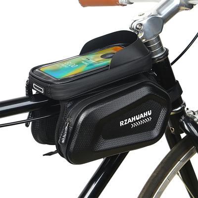 Waterdichte Fietsframe Voorbuis Tas met Touchscreen Telefoonhoes Houder Fietstas voor Mountainbike