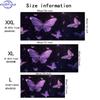 Non‑Slip Rubber Extended Keyboard Mousepad, Sparkly Galaxy Butterfly Purple‑Tone Desk Mat for Gaming Zone & Office Workstation