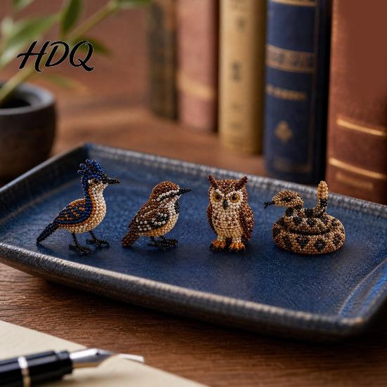 3D Bead Art Project DIY Animal Beaded Kit Handmade Beading Embroidery Craft Making Set for Creative Kids Teens Adults Themed Beadwork Kit