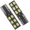 Auto LED Lichter Auto 4 Stück Fehlerfrei Augenbraue DC12V T10-12SMD-2835 Glühbirnen