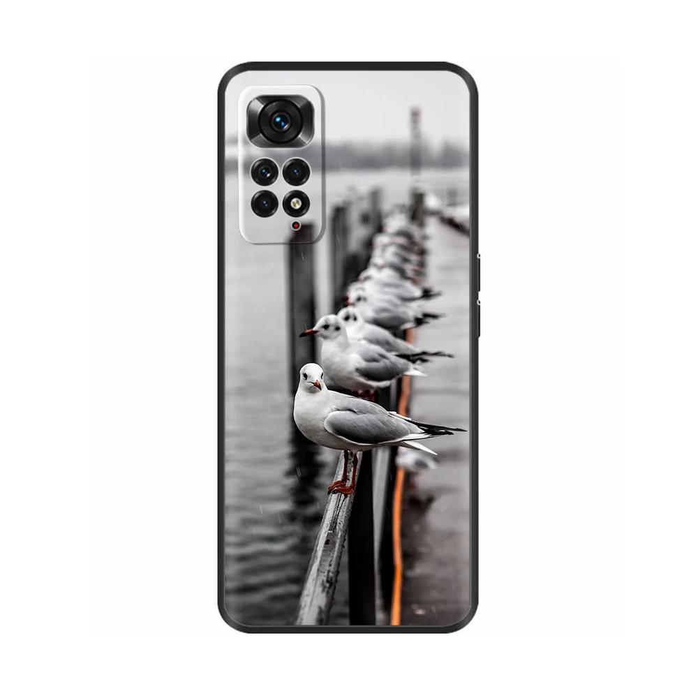 Hülle Für Xiaomi Redmi Note 11 11S Weiches Flüssigsilikon Cartoon Hülle Für Redmi Note11 Pro Plus Fundas Gemustert Vollschutz