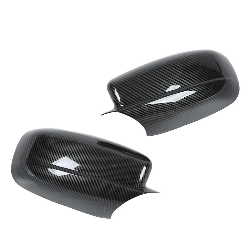 2PCS Rearview Mirror Cover Carbon Fiber Style with Double Sided Adhesive Replacement for Chrysler