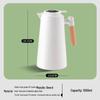 Smart Press-Type Insulated Kettle with Glass Liner - Large Capacity Household Thermos