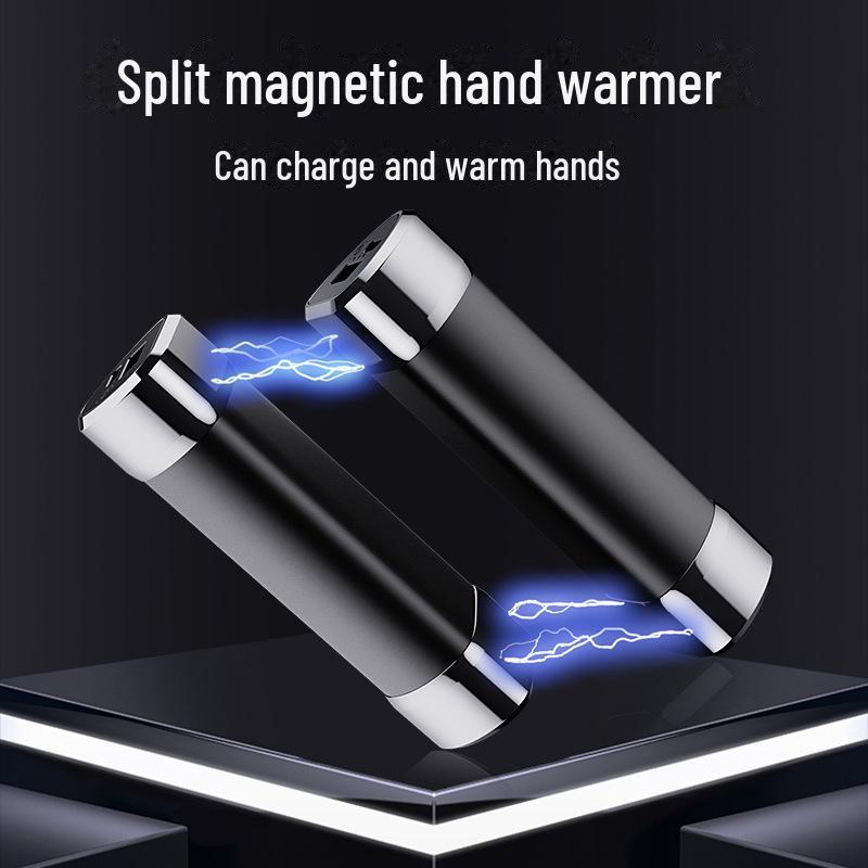 Prenosná USB nabíjateľná vyhrievacia podložka na ruky a power banka s magnetickou separáciou 2 v 1