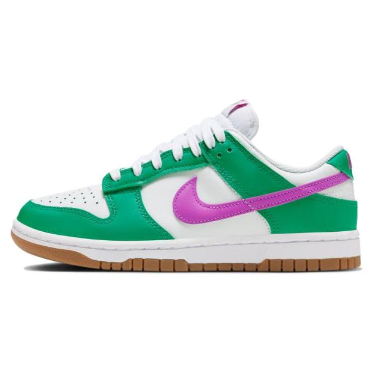

новые женские Nike Dunk Low Белые Стадионно-зеленые Фуксия 35.5
