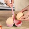 Silikon eggekoker 3/5 hulrom Langt håndtak varmebestandig lett drenering eggkoker dampende koppholder Kjøkkenutstyr