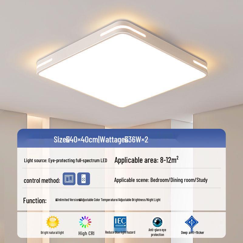 LED Ceiling Light: Ultra-Thin, Modern Round Lighting for Living Room, Bedroom, Dining, and Study Rooms