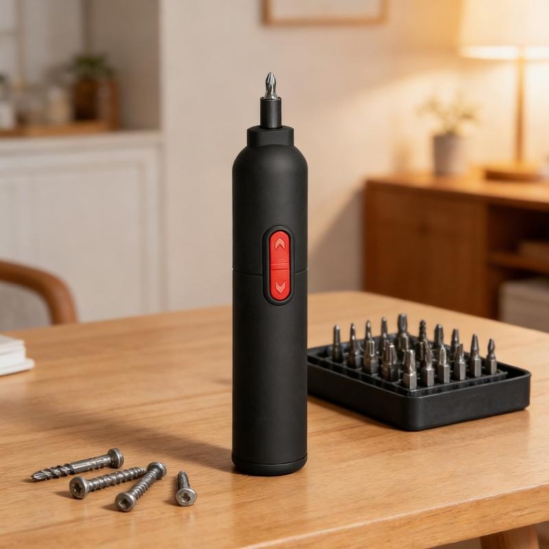 Mini Electric Screwdriver Set With 1500mAh Battery And 230rpm Speed For Home DIY Projects