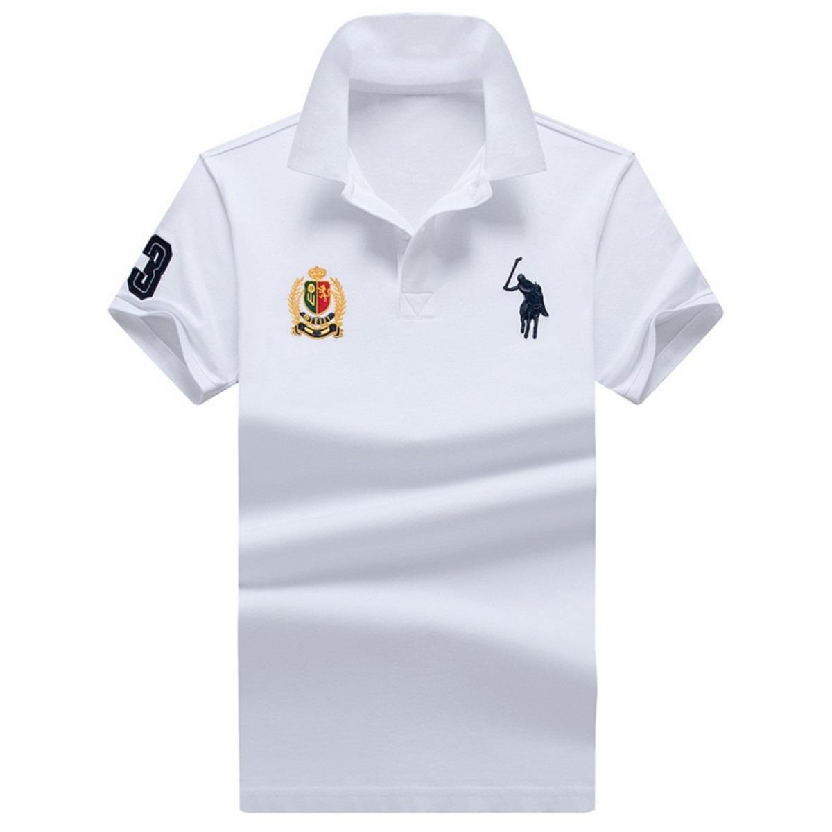 

TrendHub New High Quality Men Polo Shirts High Street Short Sleeve Mens Shirts Turn-Down Collar Polo Shirt Men M