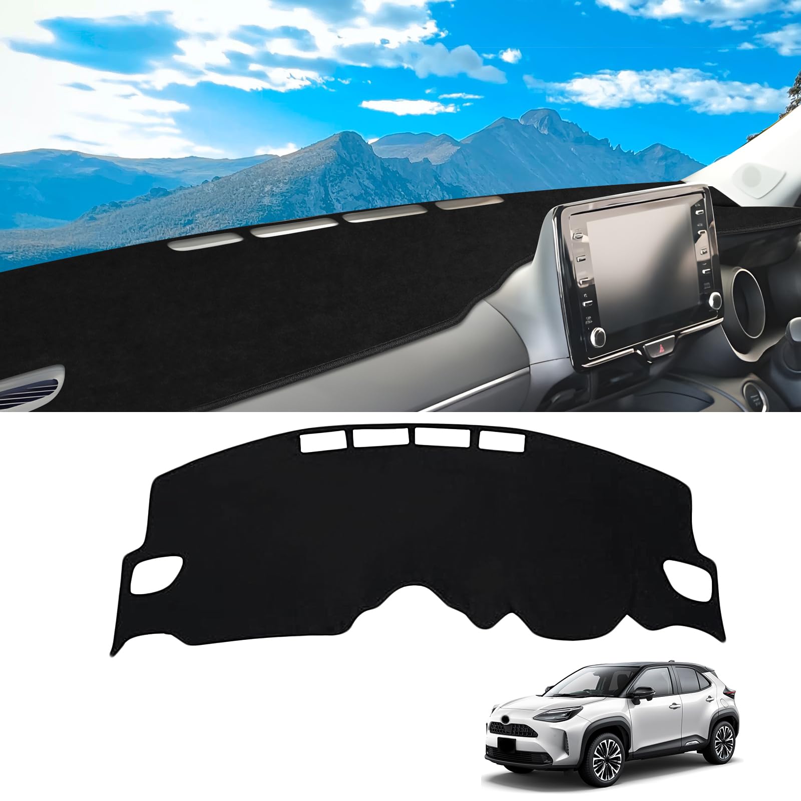 

Коврик на приборную панель эксклюзивно для нового Yaris Cross YARIS CROSS Накладка на приборную панель Детали интерьера Защитный коврик для приборной панели Защита от солнца (Ярис Кросс)