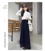 Girls' Fashionable Lace Wide-Leg Pants for Spring and Fall - Casual Straight-Leg Style for Middle and Big Girls