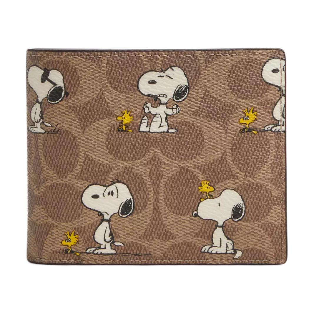 

Новый кошелек COACH PEANUTS Snoopy, Коллаборация, Мини, из канвы с покрытием, Мужской, Коричневый CBK56-TAM 11.4*2.5*9.4CM