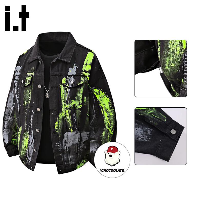 :Мужская джинсовая куртка CHOCOOLATEIT свободного кроя с граффити 2XL