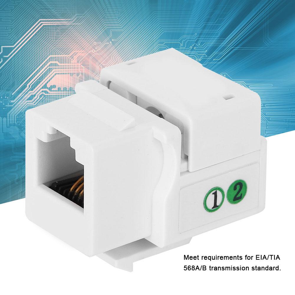 5PCs Telephone Voice Module Network Wiring Accessory Single Port RJ11 Cat 3 with Dust Cover