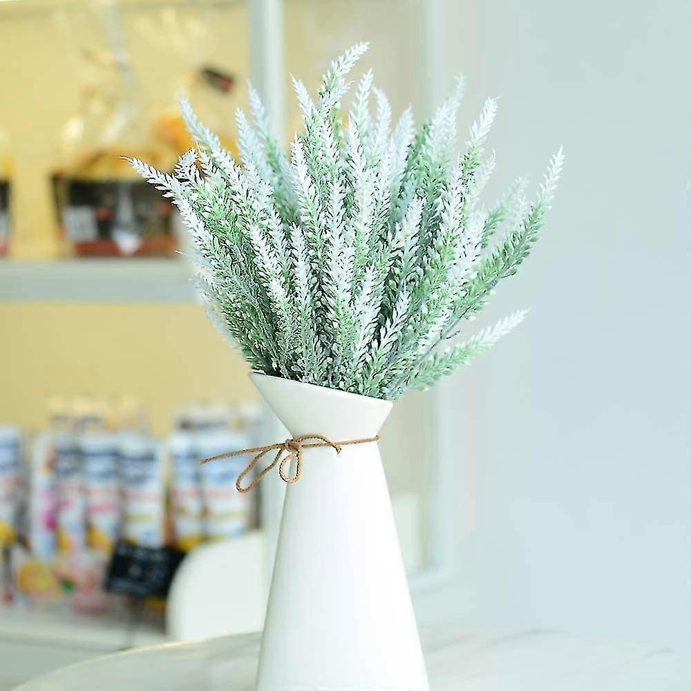 Artificial Flowers 6 Bundles Lavender Bouquet- White 36*10 Cm