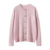 Twelve-Needle Rhinestone Button Cashmere Cardigan for Women - Autumn/Winter Knitwear