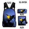 Classic Popular Classic Fireflies 3D Print 3pcs/Set pupil School Bags Laptop Daypack Backpack Inclined shoulder bag Pencil Case