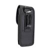 For Oppo Realme Gt2 5G (2022) Vertical Leather Nylon Belt Pouch Case - Black