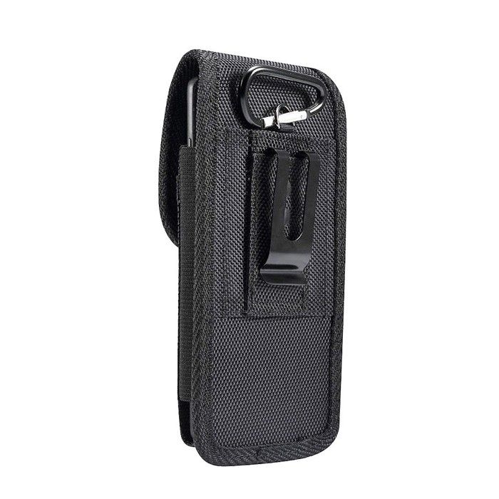 Pour Xiaomi 13 (2022) Étui Housse Ceinture Verticale Cuir Nylon - Noir