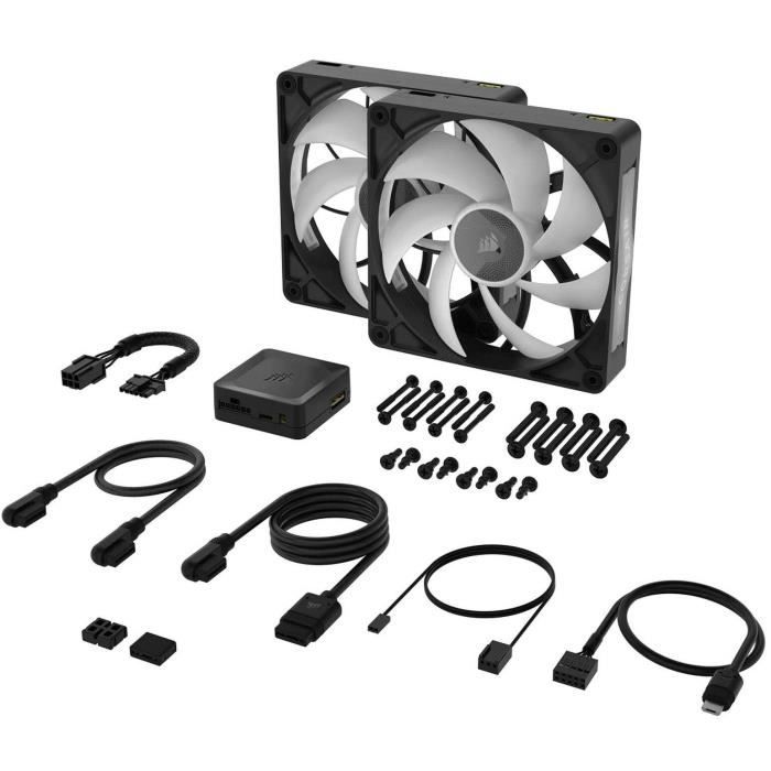 Refroidissement PC - CORSAIR - CO-9051036-WW - Kit de démarrage ventilateurs iCUE LINK RX140 RGB Max Dual Fan