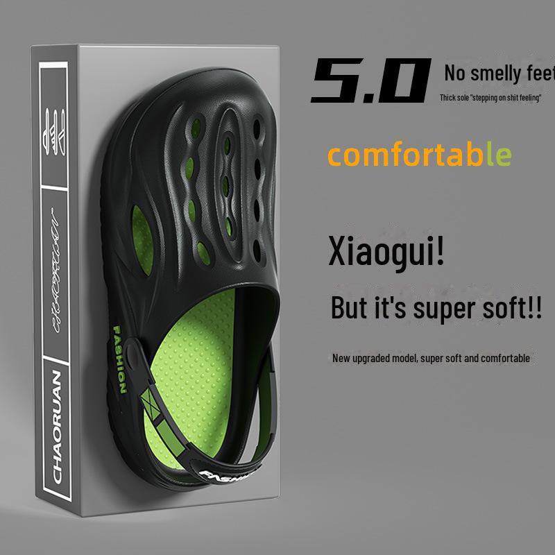 2024 Chlapecké letní sandály s tlustou podrážkou proti zápachu: Univerzální venkovní žabky