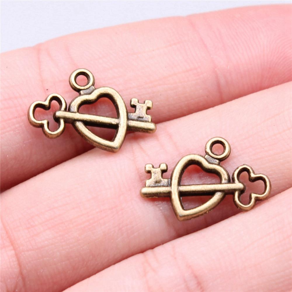 Key And Lock Charms Pendant Child Jewellery Massive Funny Art Supplies