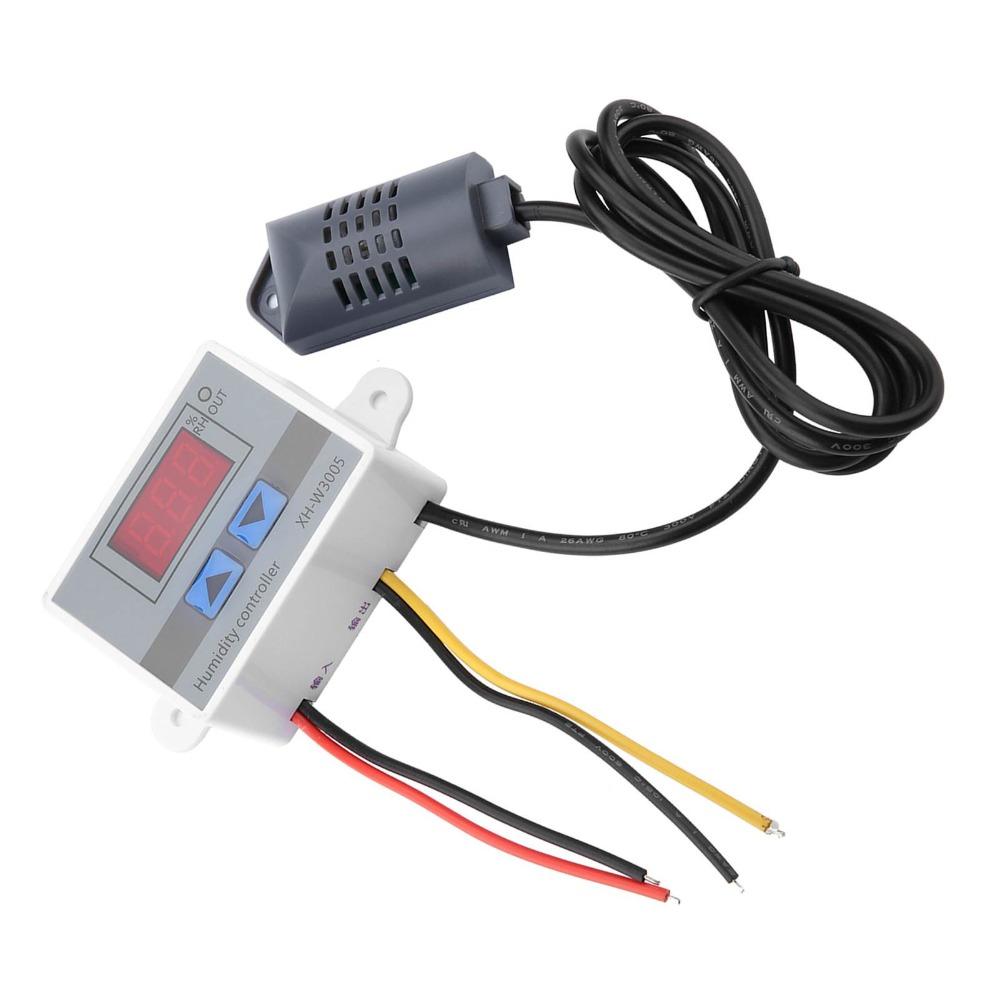 Durable XH-W3005 Digital Hygrometer 220V 0~99%RH Humidity Controller Digital Control LCD Display Humidity Monitor Industrial Use
