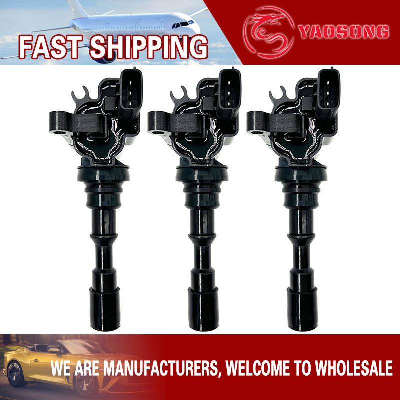 3PCS Ignition Coil For Kia Sorento 2003 2004 2005 2006 3.5L V6 2730039800 27300-39800 3730039800 UF431 37300-39800 UF-431 3PCS