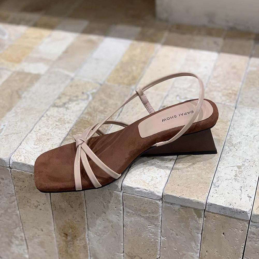 

Роскошные дизайнерские летние женские сандалии, модные туфли-лодочки с открытым носком для вечеринки, женские уличные гладиаторские сандалии 40 розовый