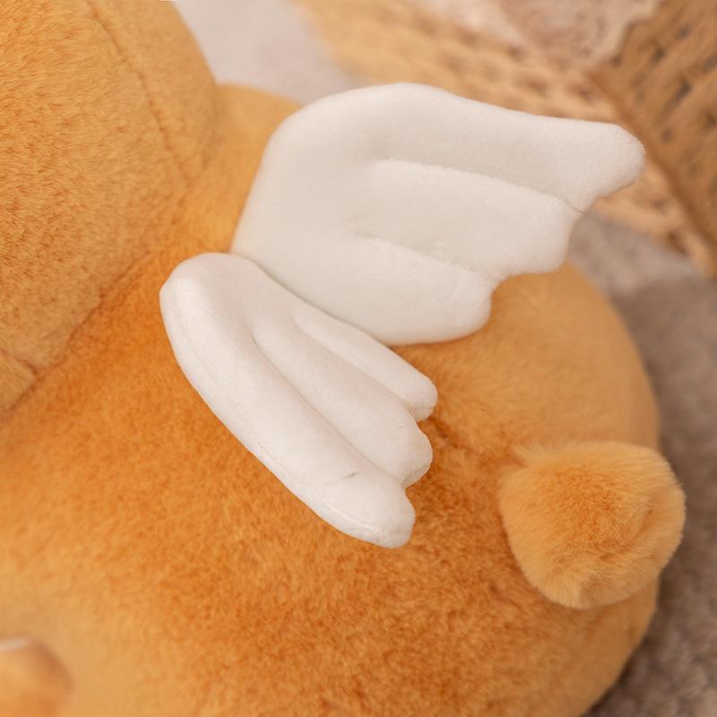 Cute Sitting Angel Bear Plush Toy Doll Soft Cute Couple Bear Doll Birthday Gift for Girlfriend