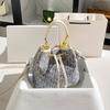 High-end Fashionable Commuting All-matching One-shoulder Bucket Bag Niche Design Light Luxury Embroidered Cross-body