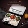304 Stainless Steel Rectangular Divided Lunch Tray