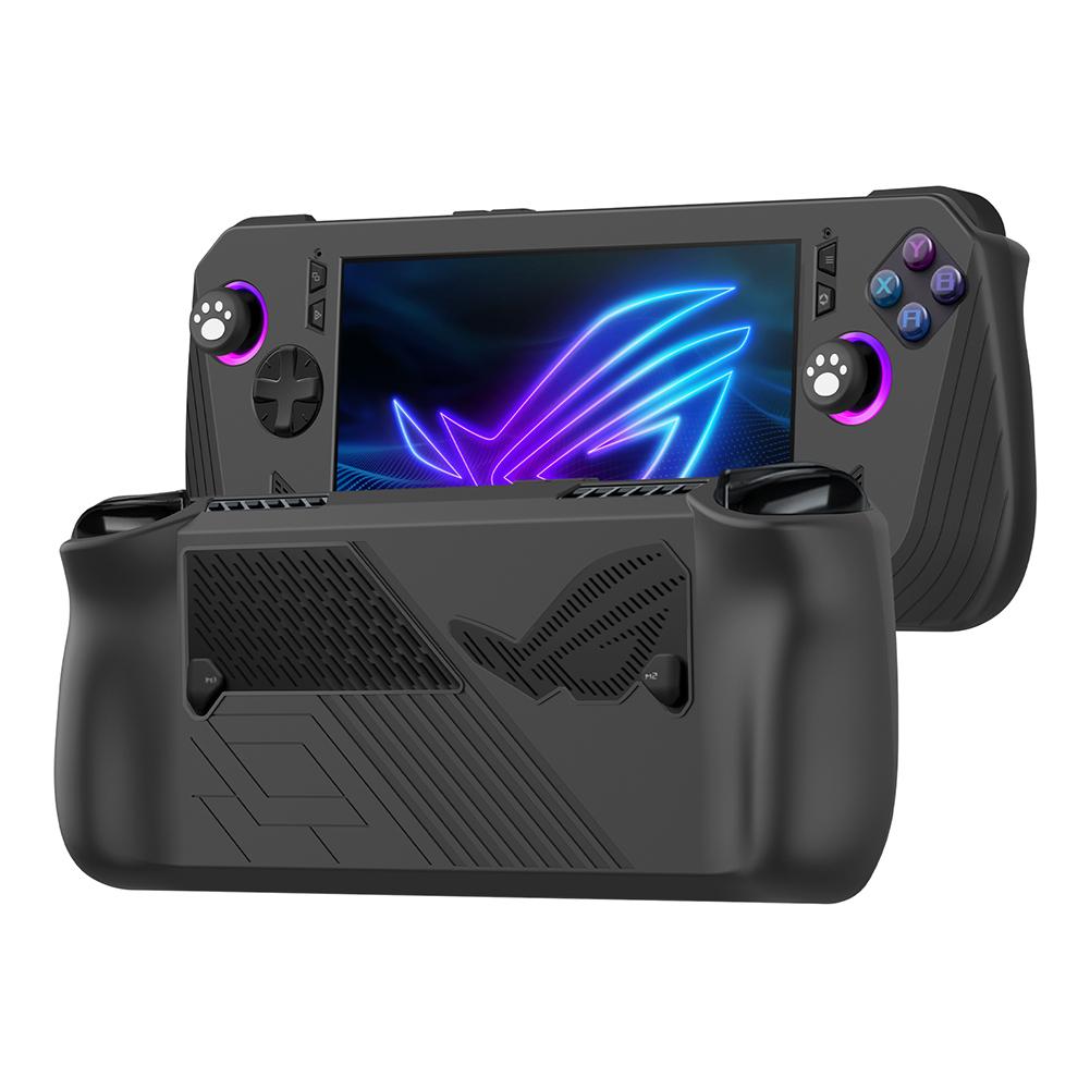 For Asus ROG Ally X Gaming Console Silicone Protective Cover Drop-proof Protector Shell Sleeve Anti-Scratch Protective Skin Case