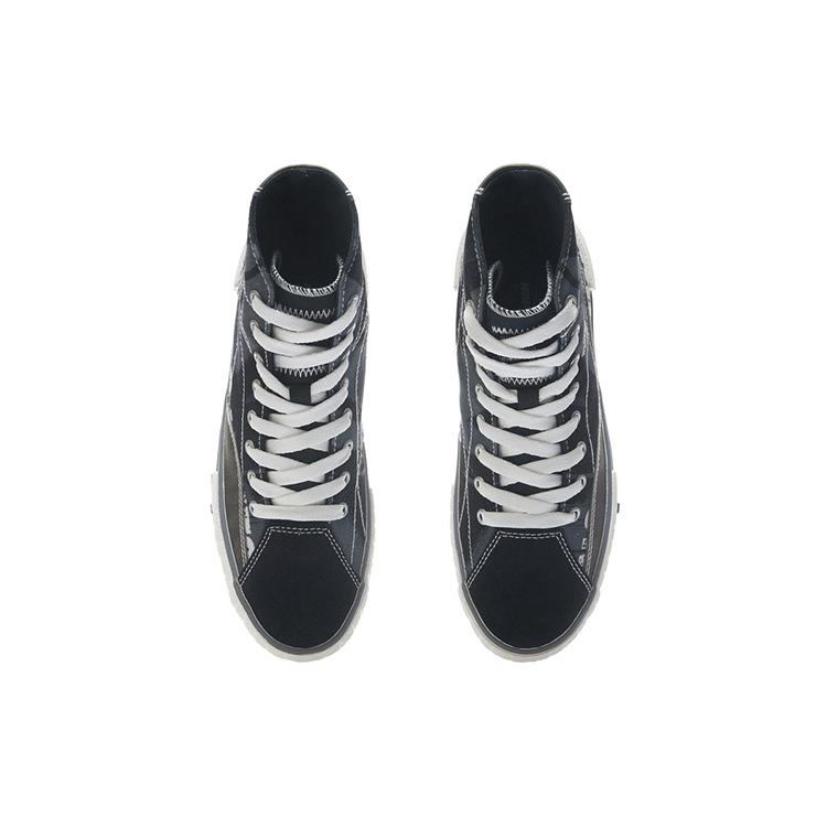 Li Ning Trendy Abrasion Resistant High top Skateboard Shoes Women's Black AETR002-1