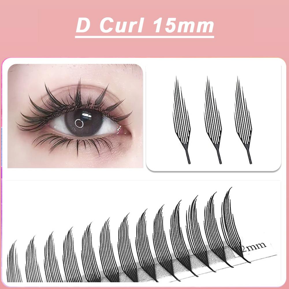 

Manga Style Wings Tower Shaped Eyelashes Tower Shaped Grafting Ultra Soft and Non Loose Roots Automatic Trimming False Eyelashes D Curl 15mm