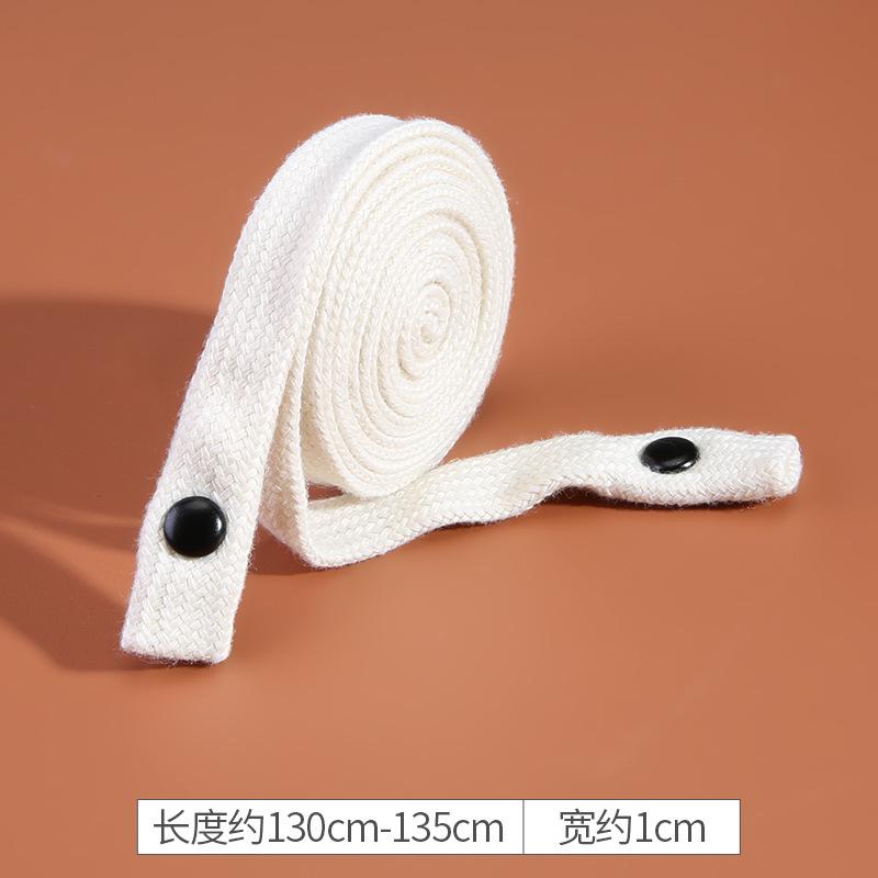 Doppelter Baumwoll-Kordelzug-Sweatpants-Sportgürtel-Bundband-Seil-schwarz-breit-flach-Spitzenseil-Bekleidungszubehör-Weben