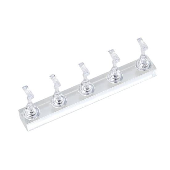 Magnetic Nail Stand for Press On Acrylic Professional Manicure Display Stand for Painting Nails Tip Arts Display Nail Art Tray for DIY Enthusiasts