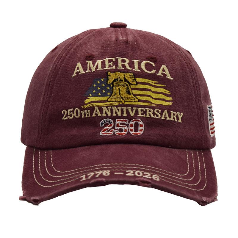 US 250th Anniversary Caps America Embroidered Baseball Cap 1776-2026 Gift for Dad Vintage Design Hats GZW