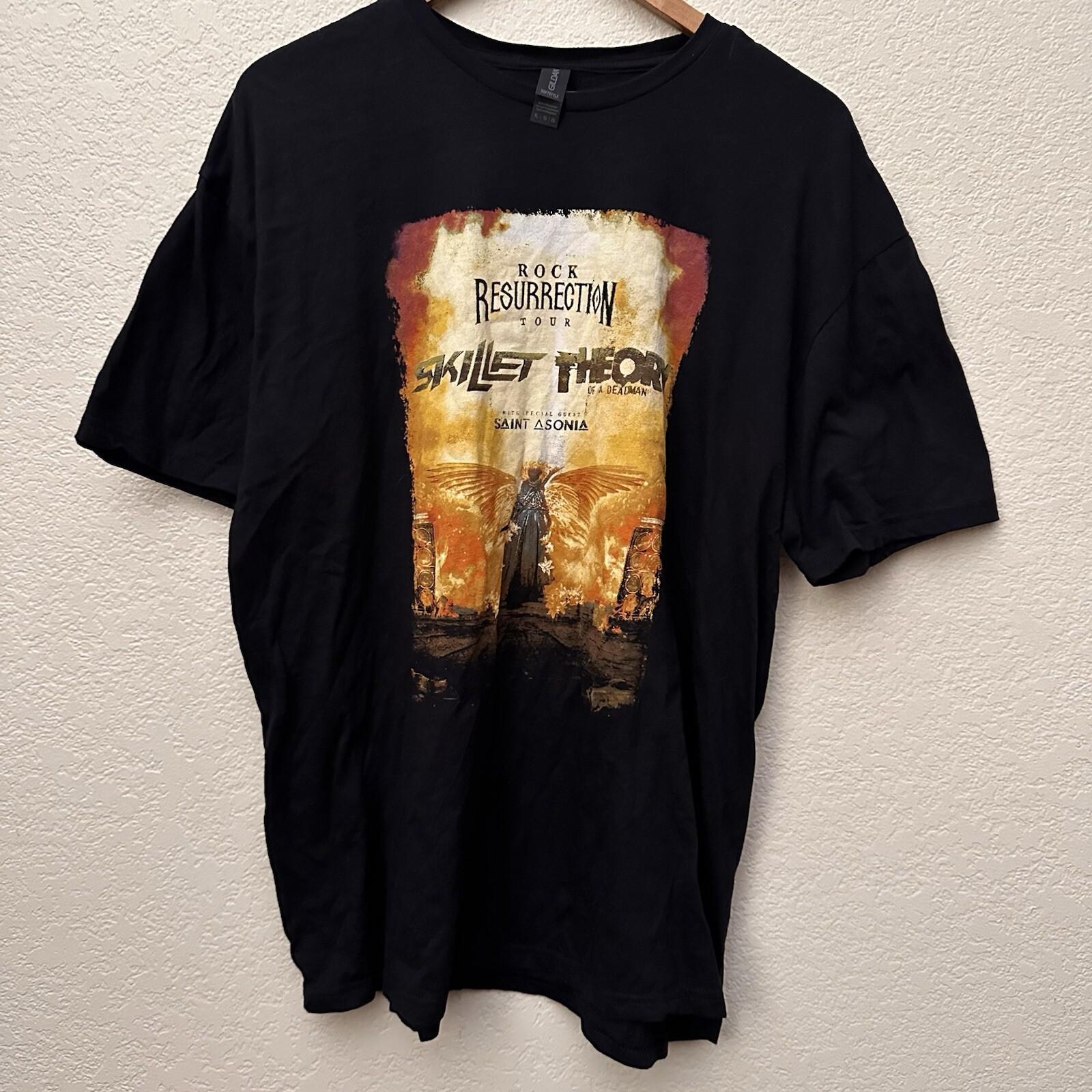 New Rock Resurrection Tour Band Shirt Skillet Theory Of A Dead Man XL XL