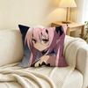 That Time I Got Reincarnated As A Slime Square Double-Sided printed Pillow Case Bedroom Bedside Pillow Sofa Cushion Cover