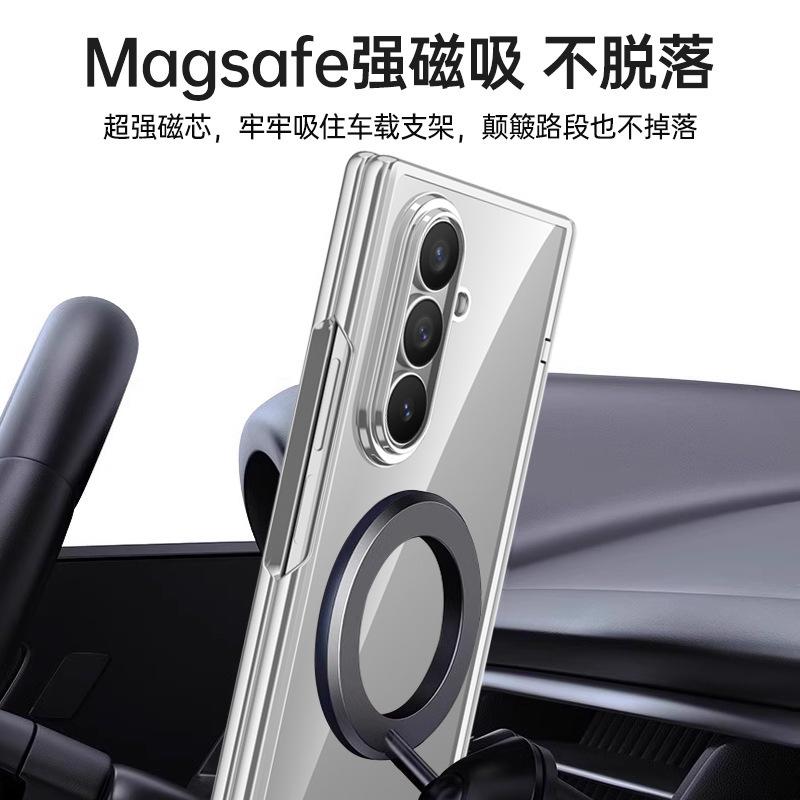 Applicable To Samsung Z Fold1ultra Mobile Phone Case Magnetic Hinge Case Film 111 Rotating Bracket Fold1  Case