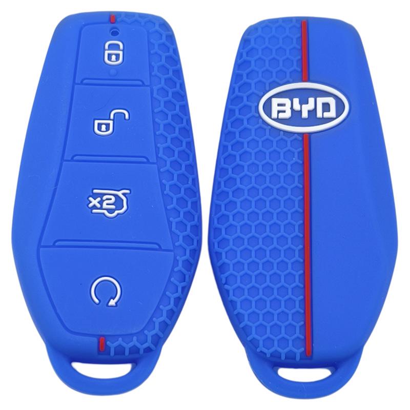 

Чохол для ключа BYD Song & QinPLUS DMi - М який силіконовий захисний чохол для Dolphin, Song Pro, Tang та Yuan UPE. синій