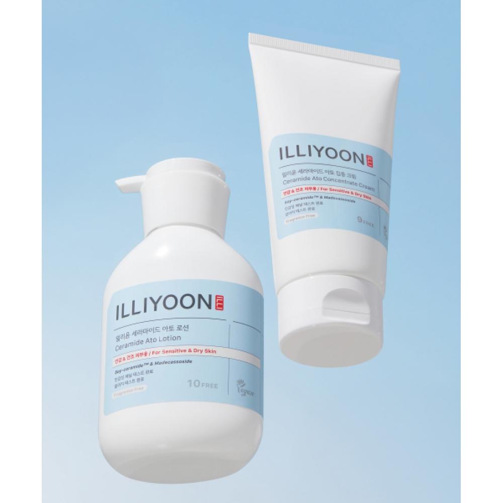 Illiyoon Ceramide Ato Lotion 350ml+intensive Cream 230ml FREE