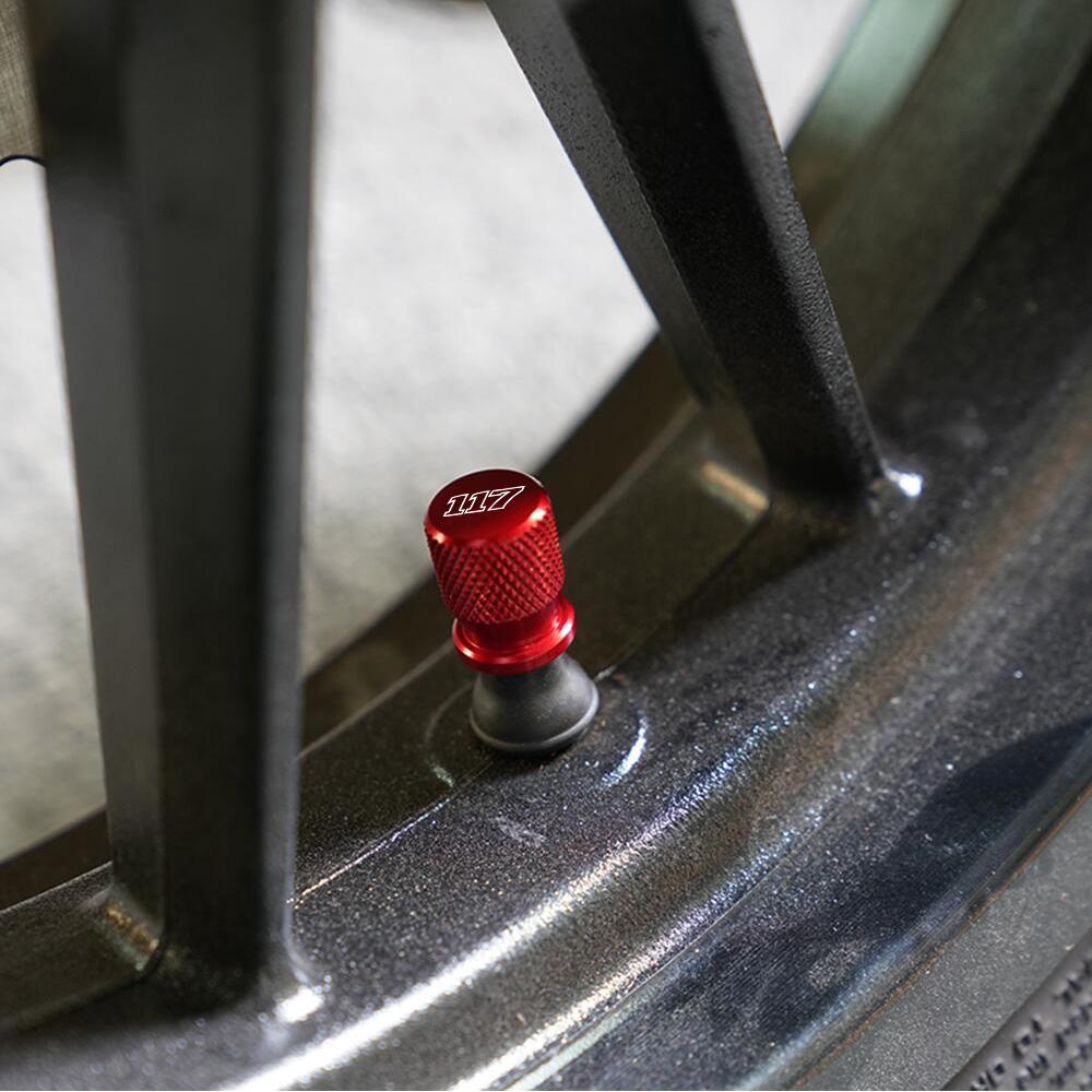 For Harley Softail Low Rider ST FXLRST FXRST Breakout Touring CVO 117 Motorcycle Accessories CNC Tire Valve Stem Cap Cover Plugs