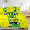 3Pcs Neymar Jr Brazil Celebration Bedding Sets For All Sizes New 3D Printed Bed Cover Comforter Duvet Cover Pillowcase Bedroom Decoration