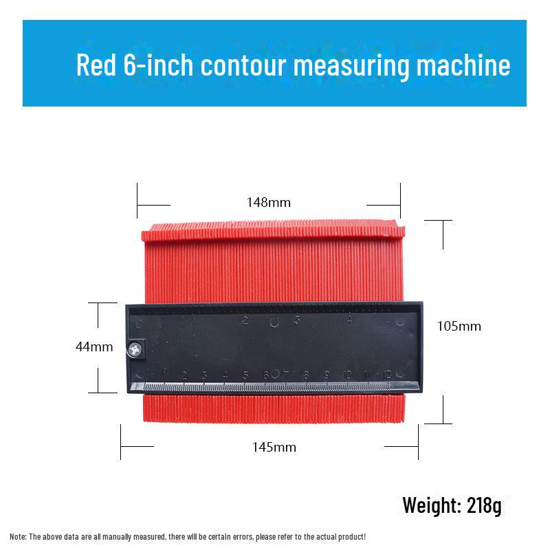 Multifunctional Contour Measuring and Profiling Gauge for Woodworking and Irregular Shapes