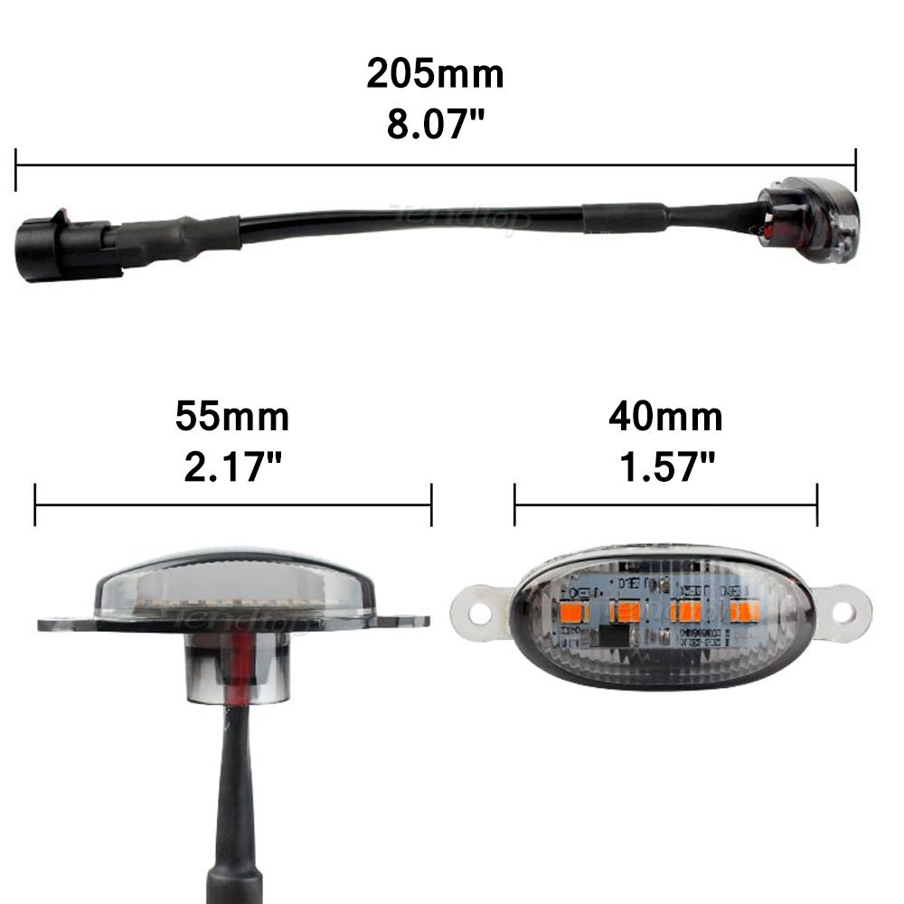 Led Grille Lights Front Grill Lights  Amber LED  Running Lights Universal
