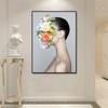 Abstract Painted Lady Poster 1pcs  Modern Home Wall Decor Canvas Picture Art HD Print Painting On Canvas for Living Room No Frame