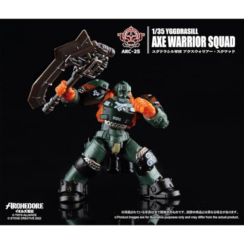 HiPlay TOY ALLIANCE 1/35 Scale Archecore ARC-25 Yggdrasil Corps Axe Warrior Squad Action Figure (Pre-painted, Assembled)