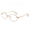 New Arrivals Open Run Thin Gold Frame Round Lens Glossy Lightweight Metal Glass